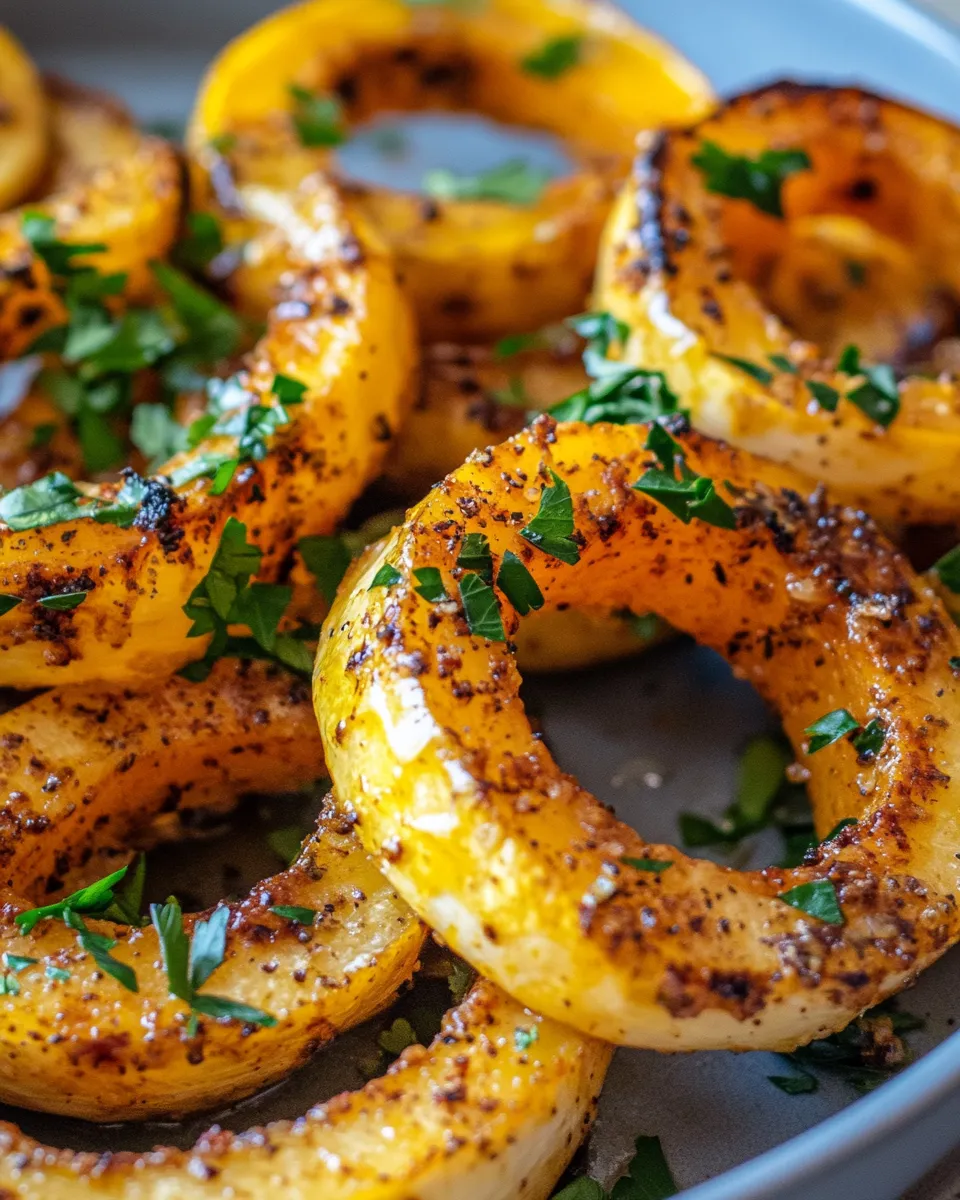 Classic Honey Roasted Delicata Squash Rings image