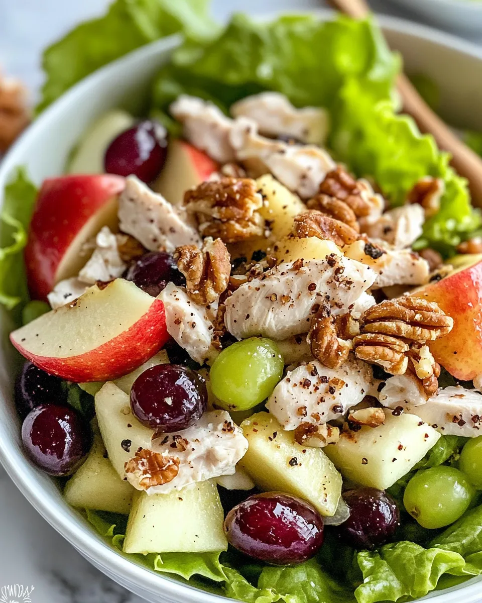 Easy Honeycrisp Apple Waldorf Salad (Lightened Up) recipe image