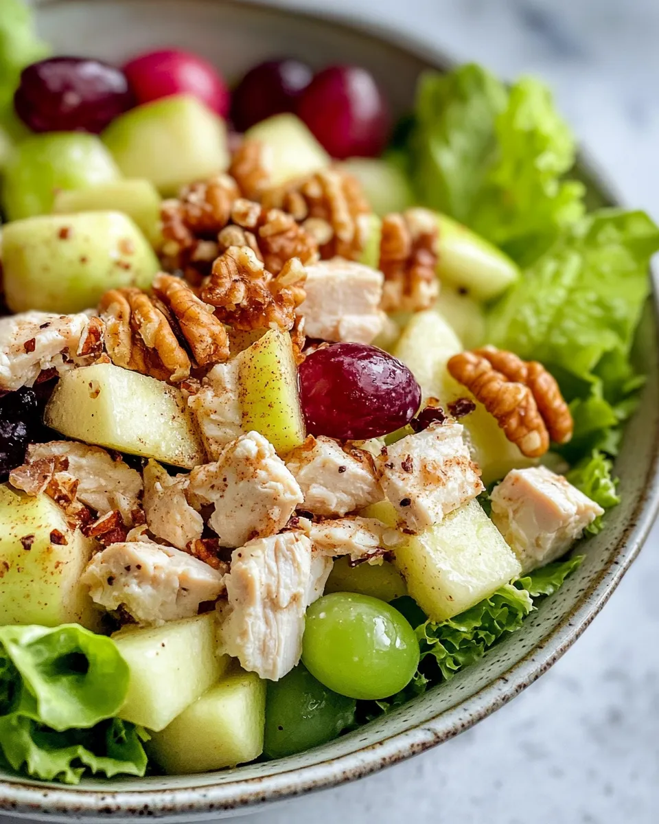 Delicious Honeycrisp Apple Waldorf Salad (Lightened Up) food shot