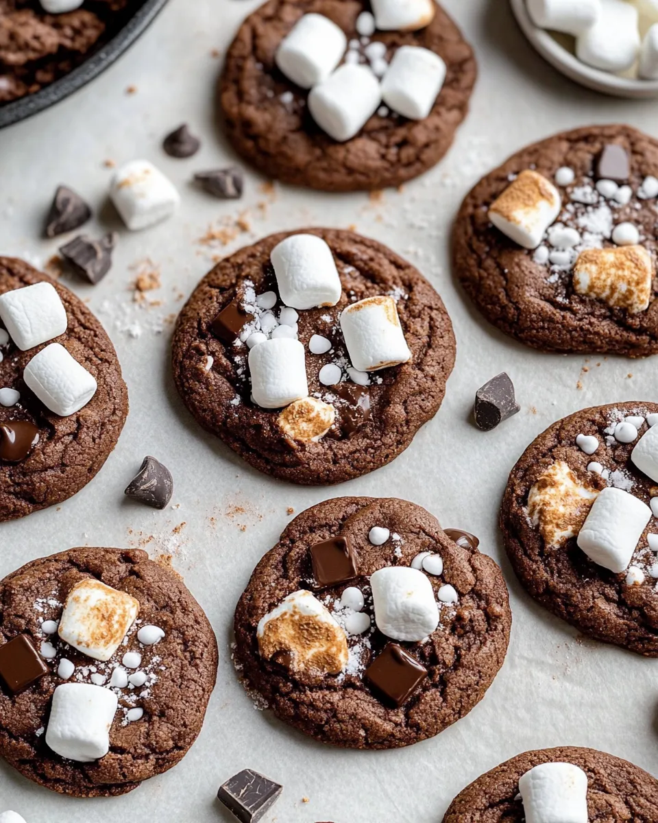 Classic Hot Cocoa Marshmallow Cookies recipe image