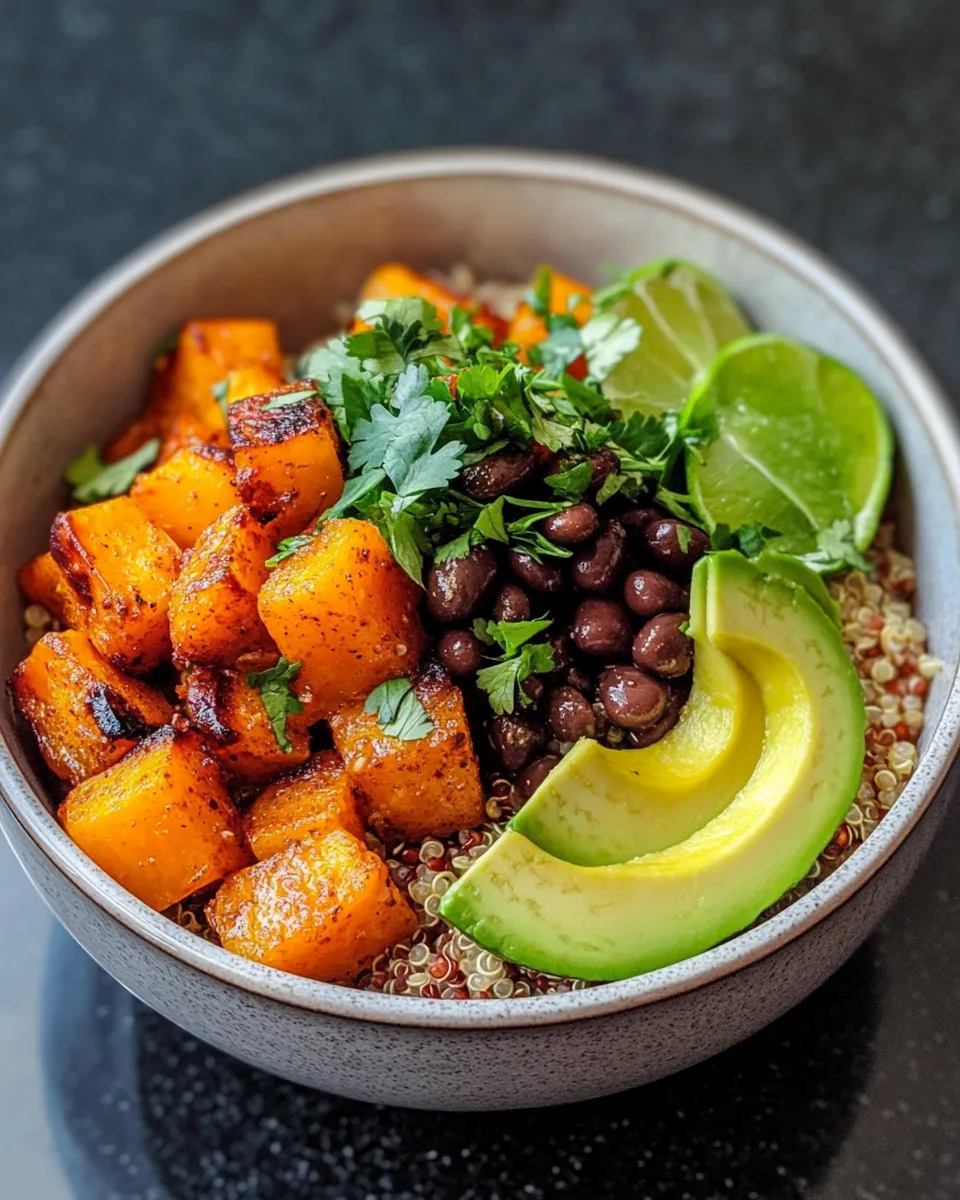 Homemade Maple-Chili Roasted Butternut Bowls recipe photo