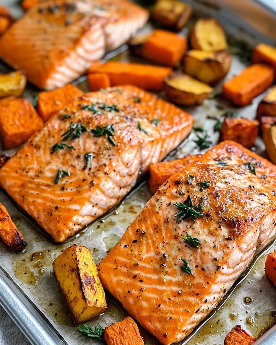 Easy Maple-Mustard Salmon with Roasted Root Veggies recipe photo