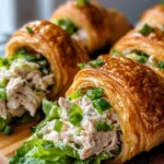 Homemade Maple Dijon Chicken Salad Stuffed Croissants photo