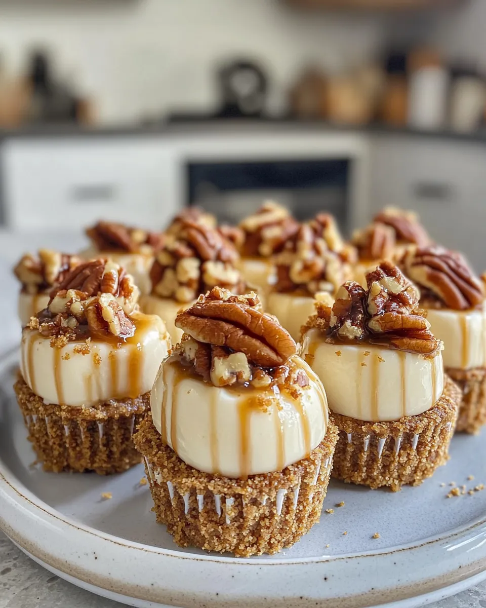 Easy Maple Pecan Cheesecake Bites recipe image