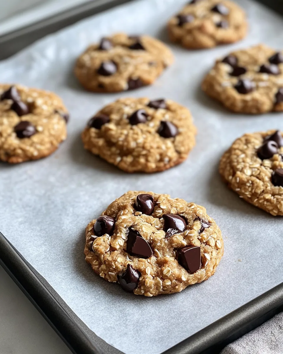 Delicious Maple Tahini Chocolate Chip Cookies food shot