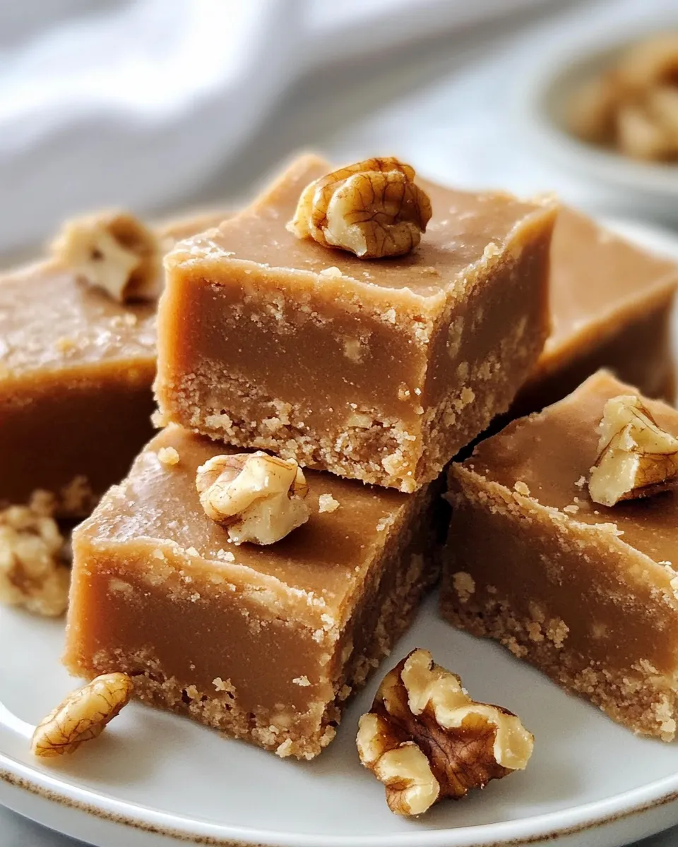 Classic Maple Walnut Fudge (No Corn Syrup) recipe image