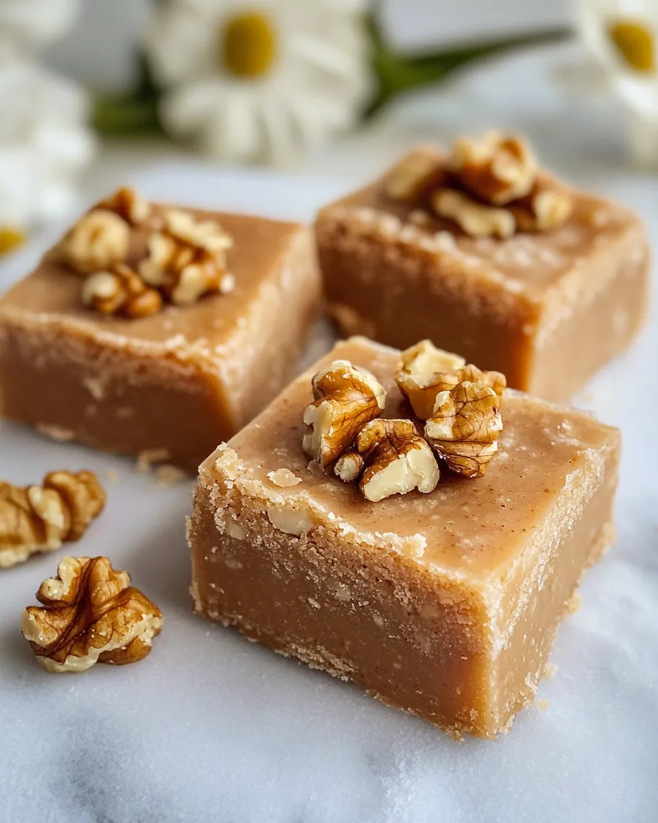Easy Maple Walnut Fudge (No Corn Syrup) dish photo