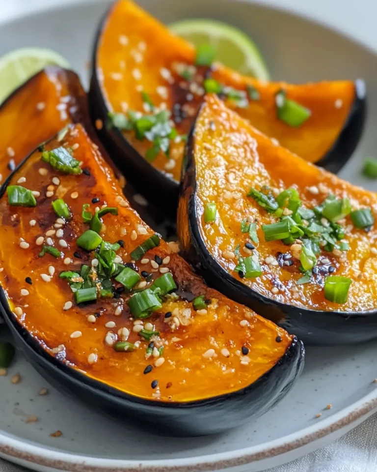 Homemade Miso-Roasted Kabocha with Scallion-Lime Drizzle photo