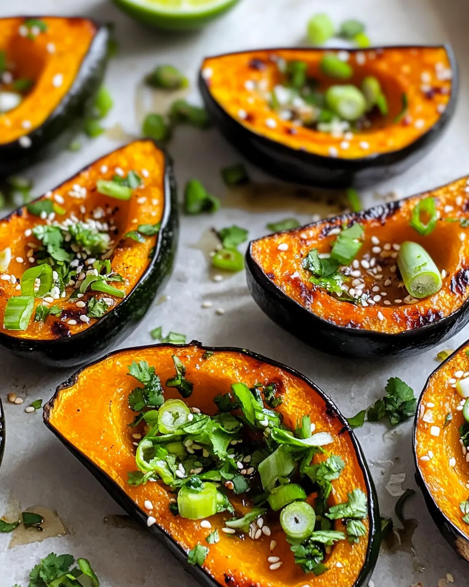 Classic Miso-Roasted Kabocha with Scallion-Lime Drizzle recipe photo