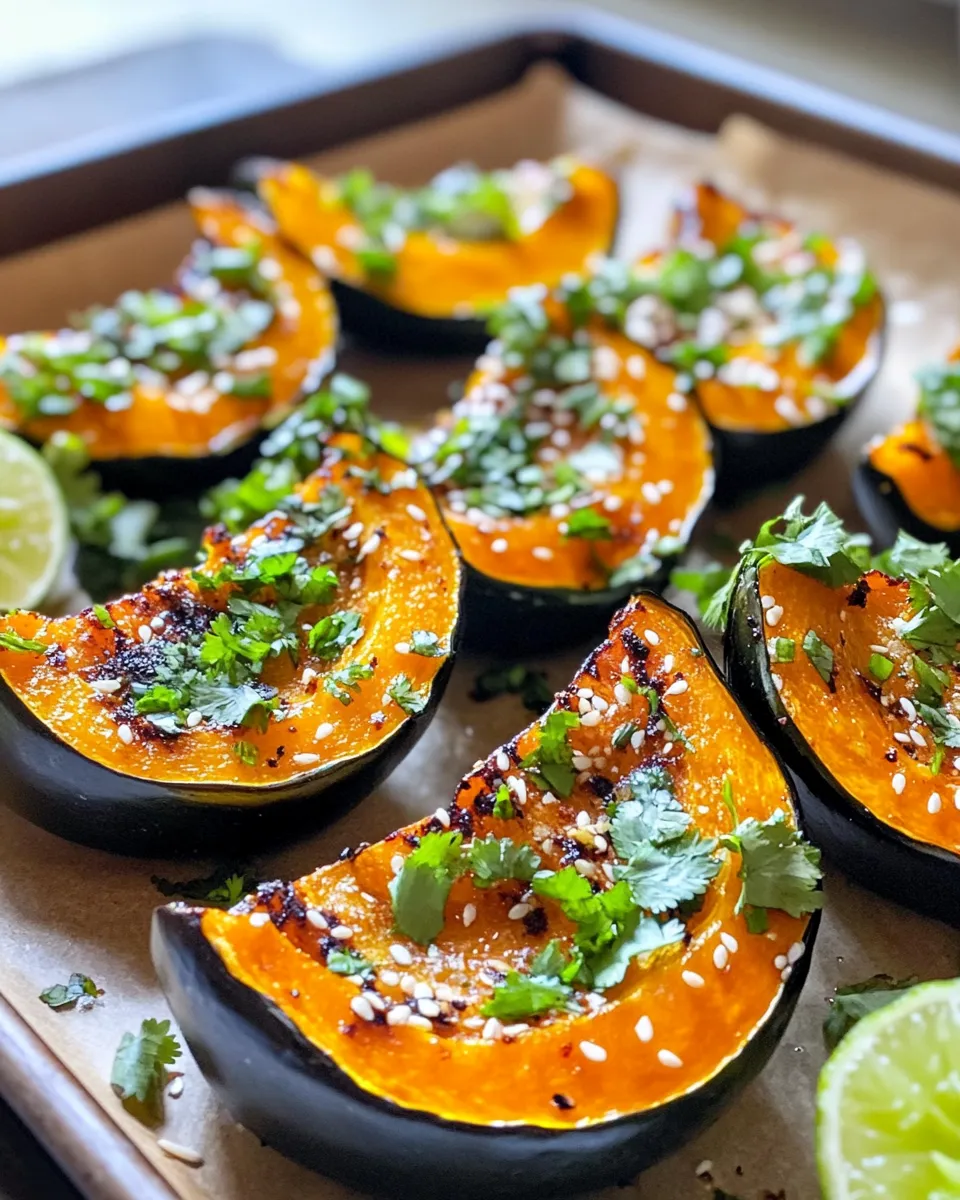 Easy Miso-Roasted Kabocha with Scallion-Lime Drizzle dish photo
