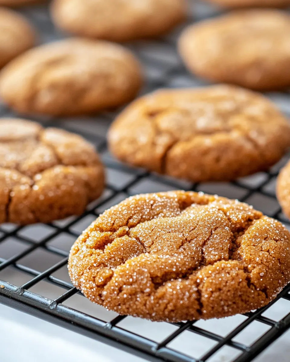 Classic Molasses Spice Cookies with Crinkles recipe photo