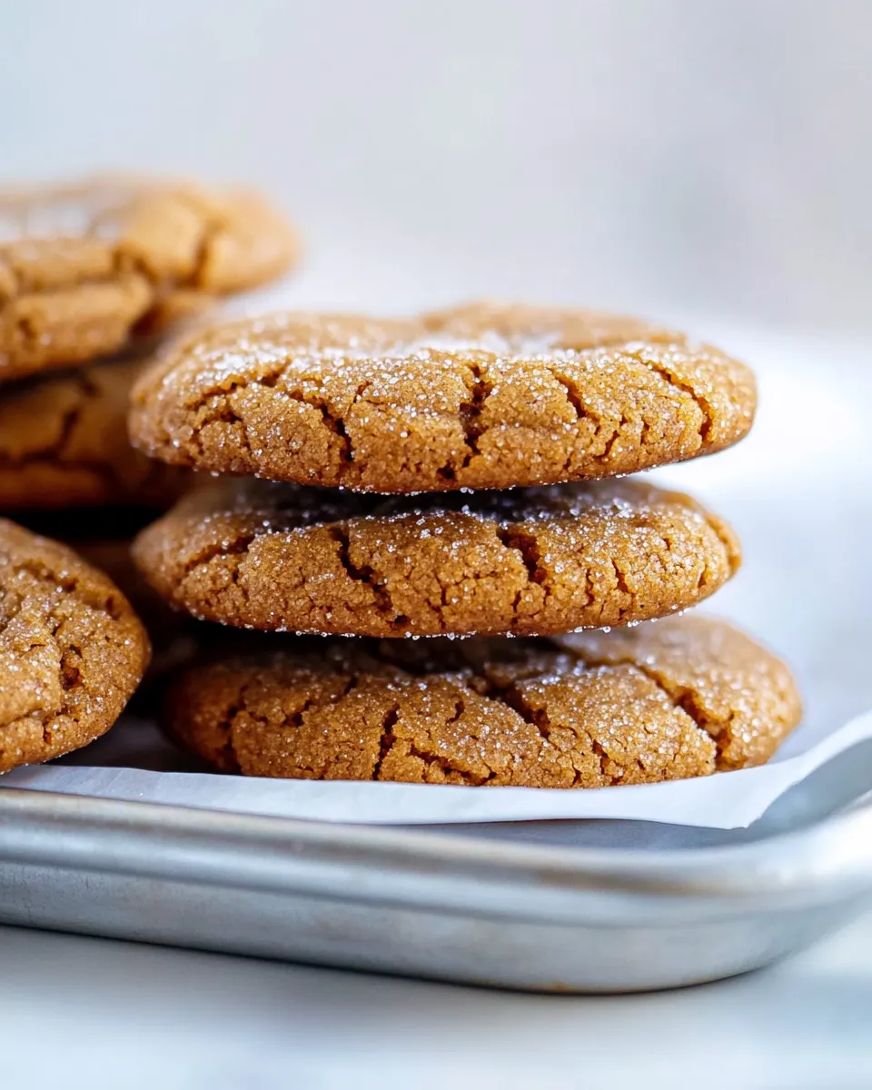 Delicious Molasses Spice Cookies with Crinkles dish photo