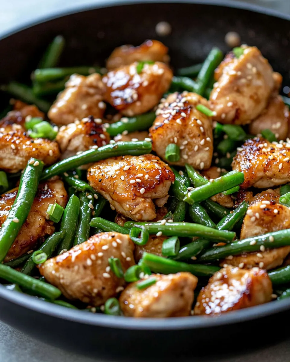 Easy One-Pan Teriyaki Chicken & Green Beans food shot