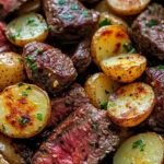 Homemade One-Skillet Garlic Butter Steak Bites & Potatoes recipe photo