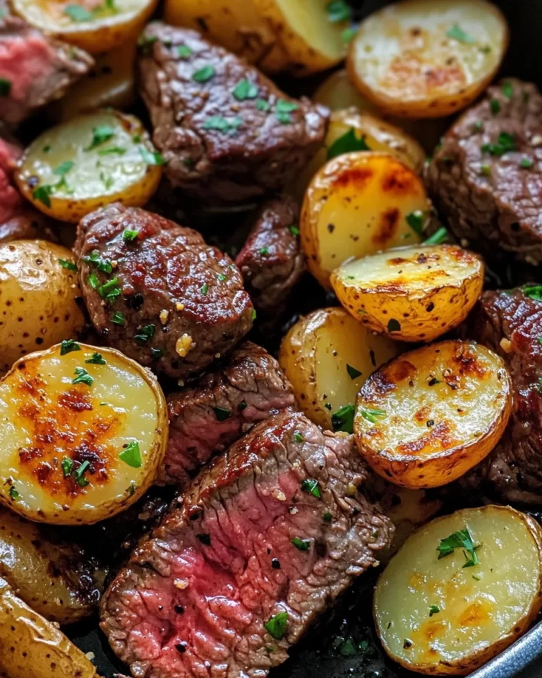 Homemade One-Skillet Garlic Butter Steak Bites & Potatoes recipe photo