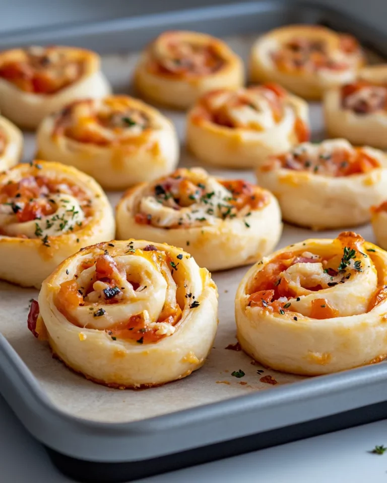 Homemade Pizza Crescent Roll Pinwheels (Party Saver) recipe photo
