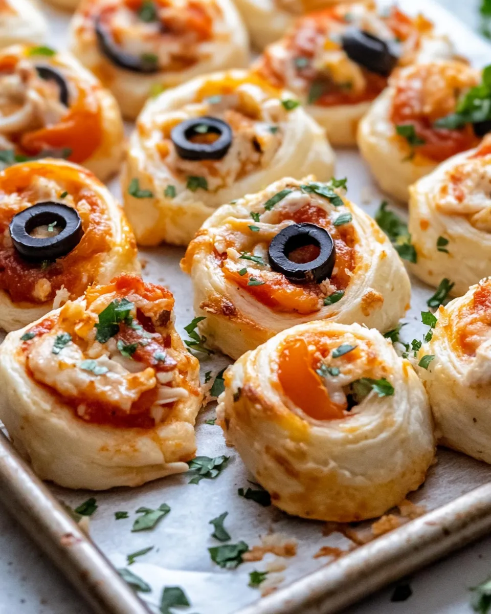Easy Pizza Crescent Roll Pinwheels (Party Saver) food shot