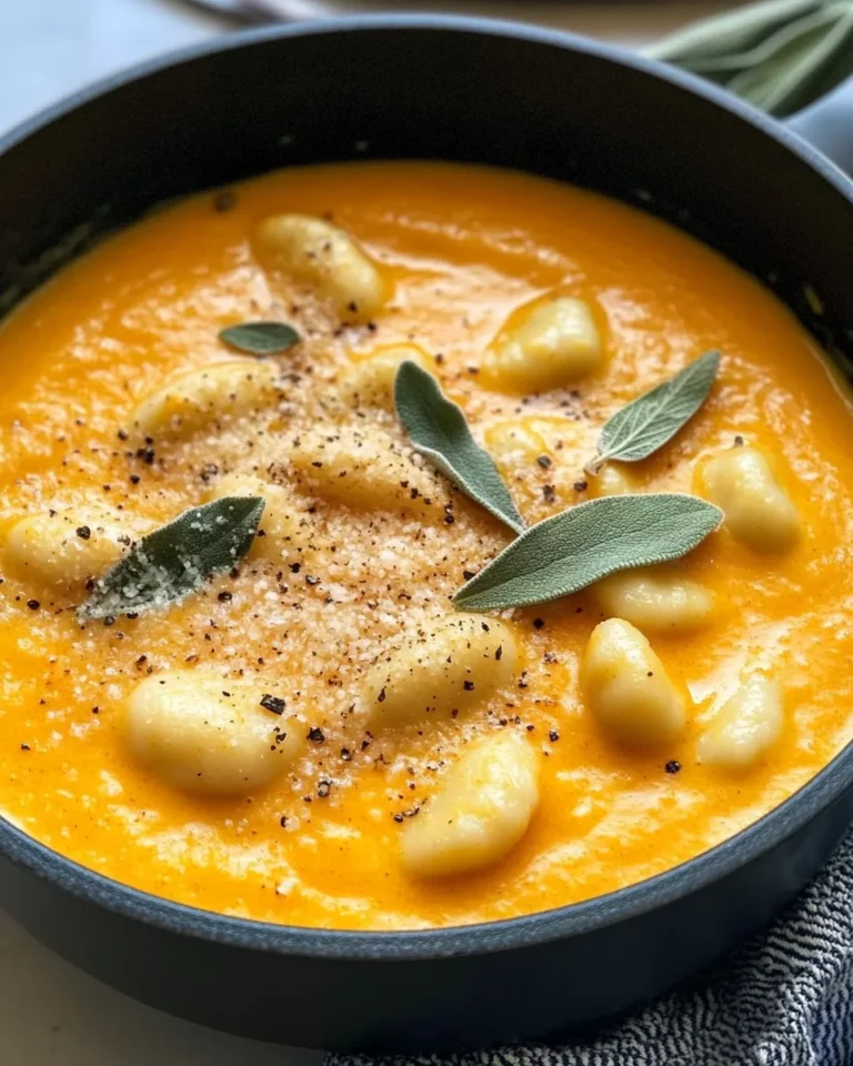 Homemade Pumpkin Sage Gnocchi Soup recipe photo