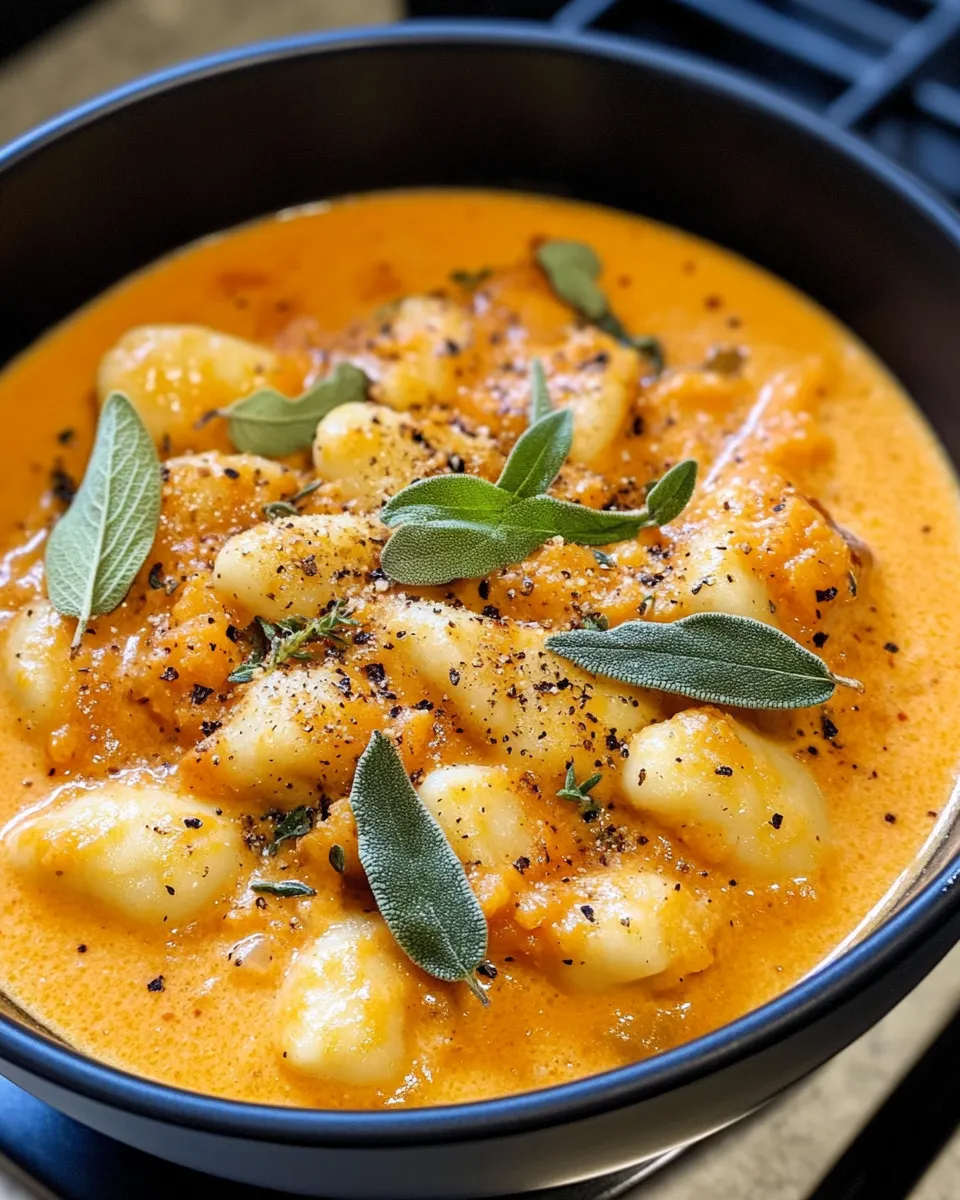 Delicious Pumpkin Sage Gnocchi Soup picture