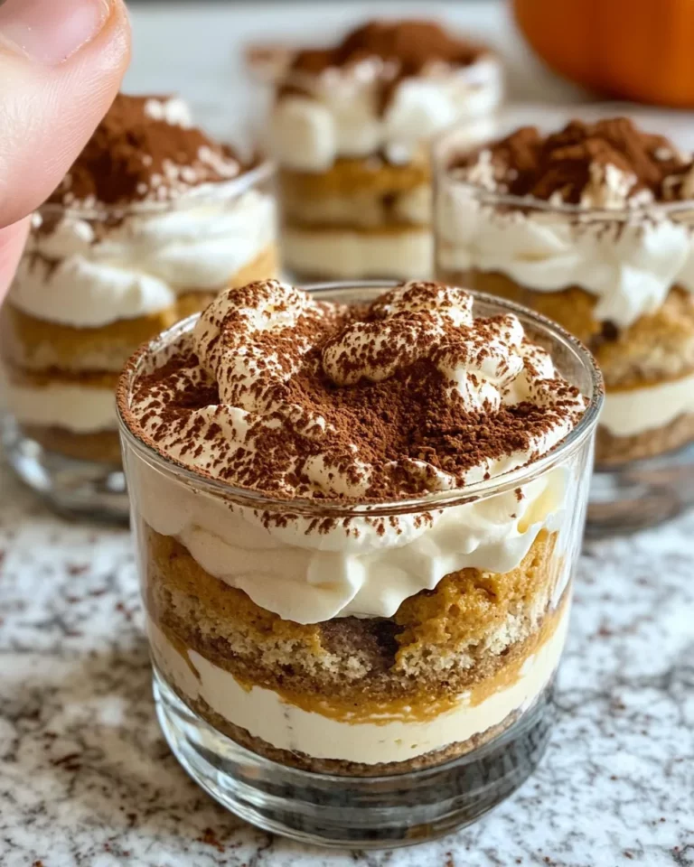 Homemade Pumpkin Spice Tiramisu Cups recipe photo