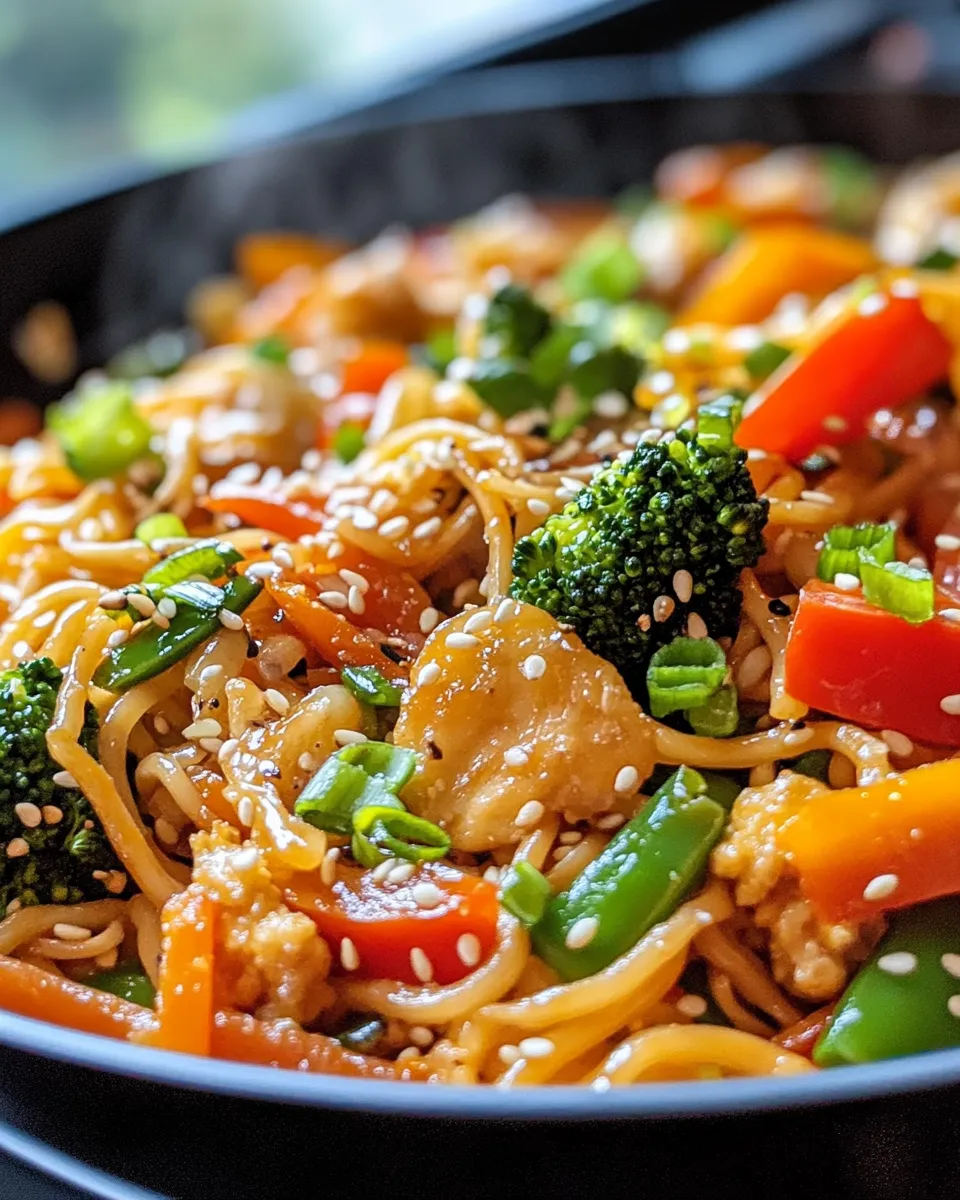 Classic Quick Veggie Lo Mein dish photo
