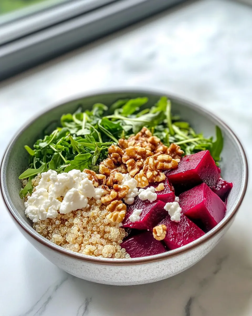 Delicious Roasted Beet & Goat Cheese Grain Bowls dish photo