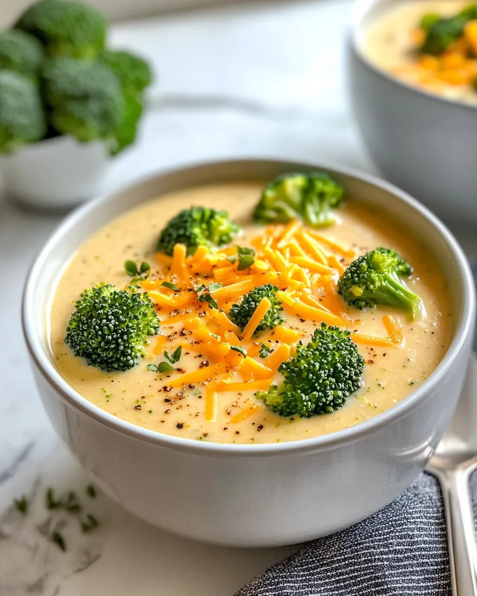 Easy Roasted Broccoli Cheddar Soup recipe photo
