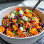 Homemade Roasted Sweet Potato & Cranberry Quinoa Salad photo