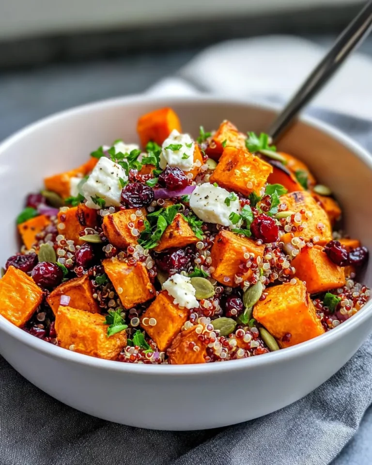 Homemade Roasted Sweet Potato & Cranberry Quinoa Salad photo