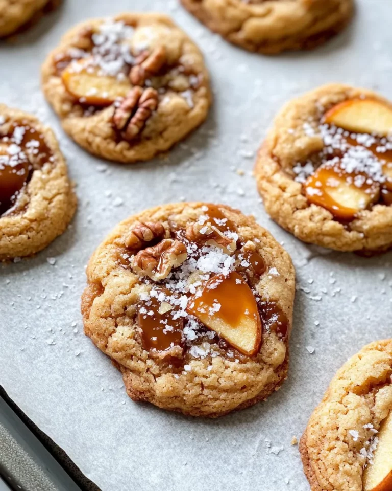 Homemade Salted Caramel Apple Pie Cookies photo