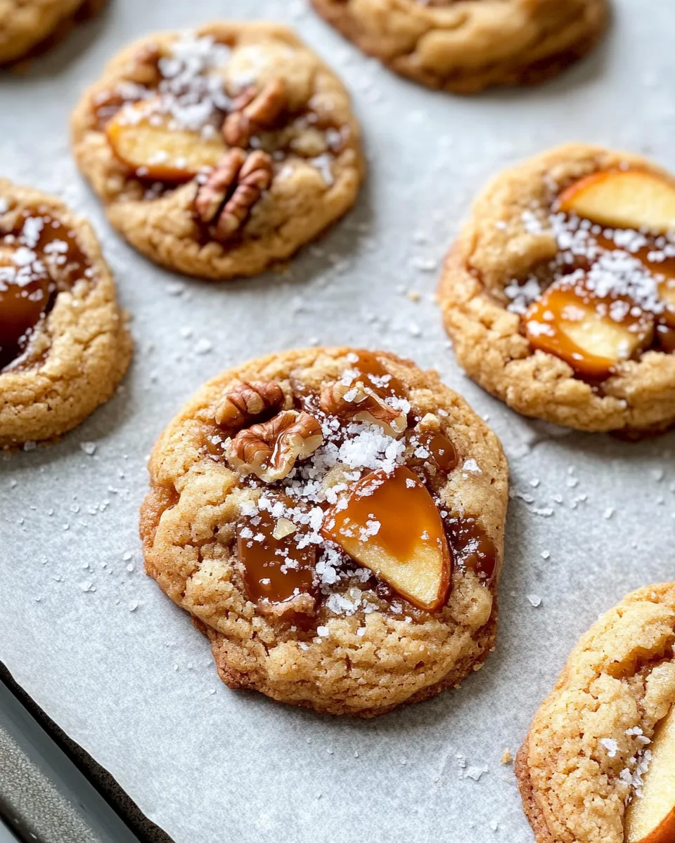 Homemade Salted Caramel Apple Pie Cookies photo