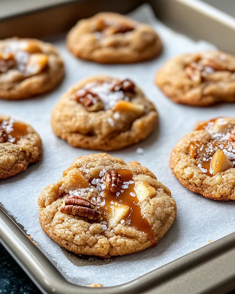 Easy Salted Caramel Apple Pie Cookies recipe photo
