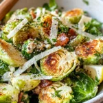 Homemade Shaved Brussels Sprout Caesar with Parmesan recipe photo