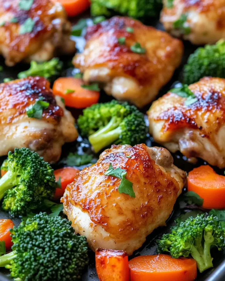 Homemade Sheet-Pan Honey Garlic Chicken & Veggies photo