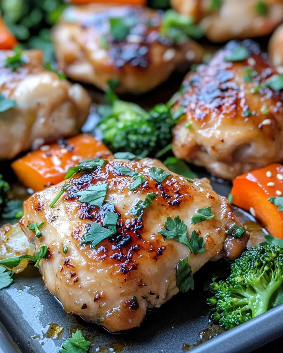 Classic Sheet-Pan Honey Garlic Chicken & Veggies image