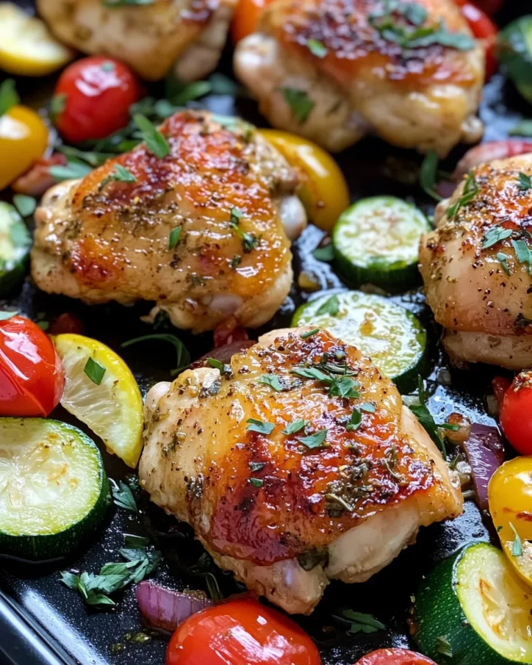 Homemade Sheet Pan Lemon Herb Chicken & Veg recipe photo
