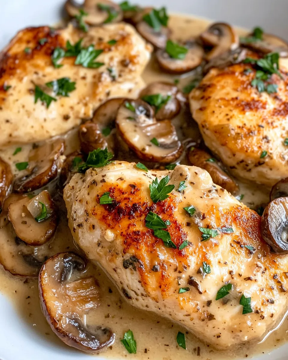 Delicious Slow Cooker Chicken Marsala (Easy) dish photo