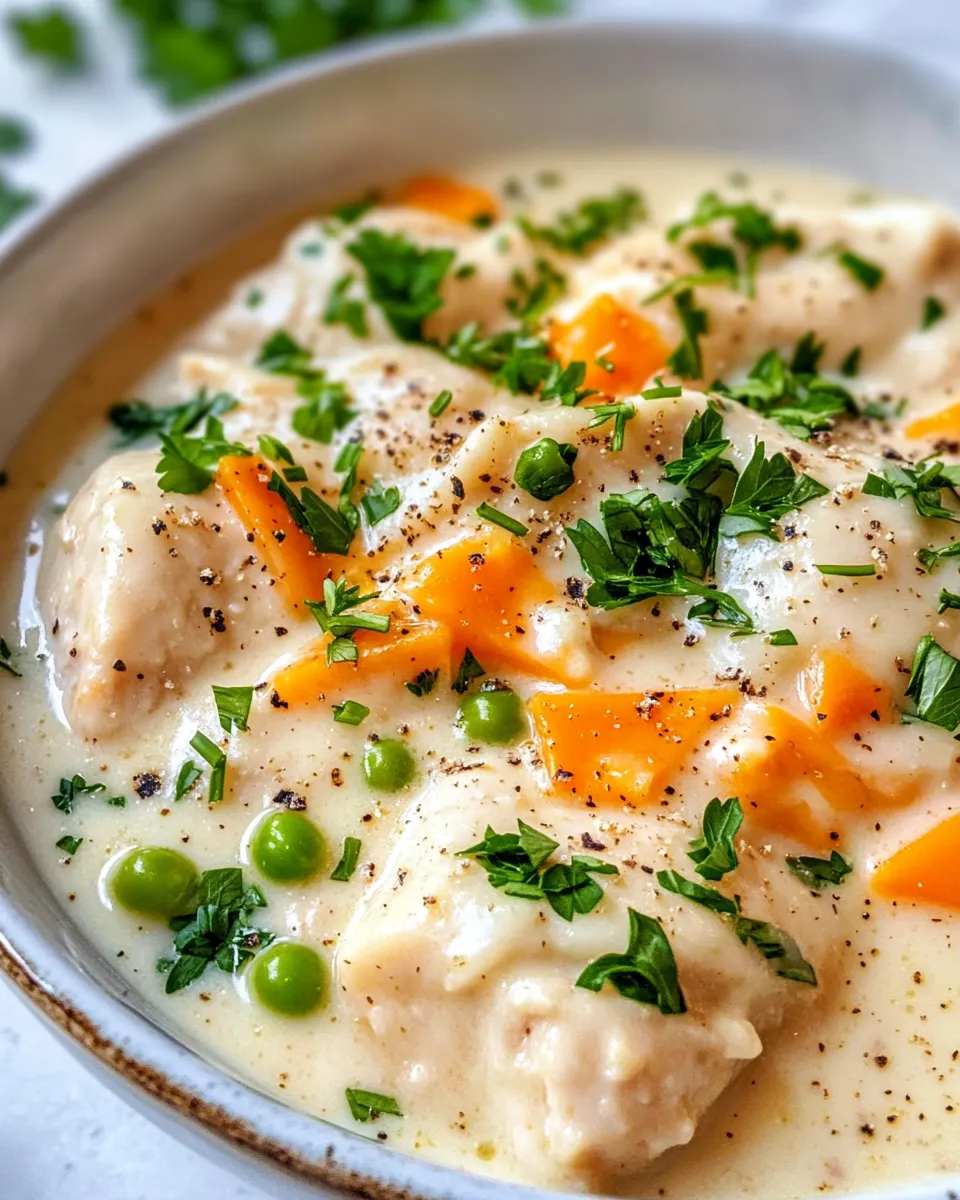Homemade Slow Cooker Chicken & Dumplings (Comfort Classic) recipe photo