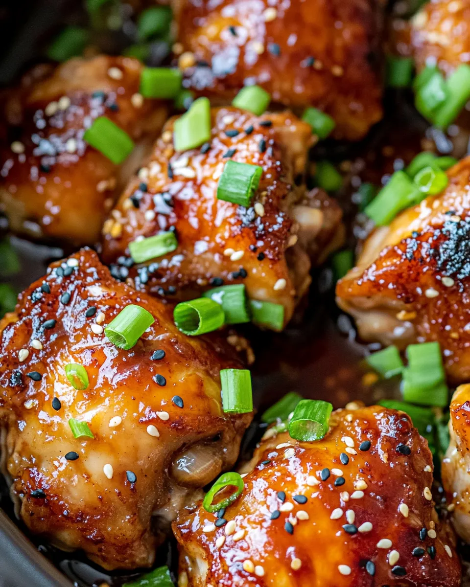 Classic Slow Cooker Honey Garlic Chicken Thighs dish photo
