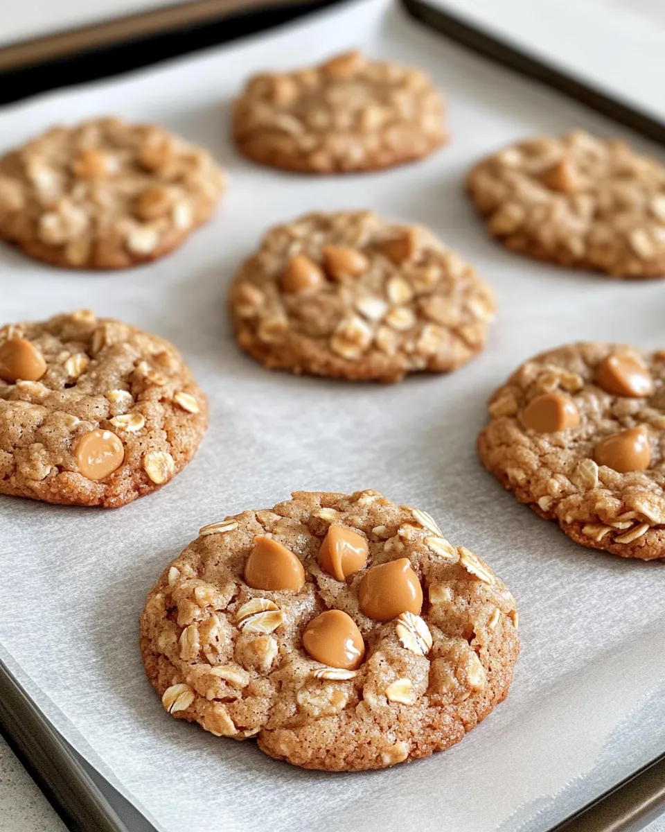 Homemade Spiced Oatmeal Butterscotch Cookies recipe photo