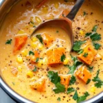 Homemade Sweet Potato Corn Chowder (No Bacon) recipe photo