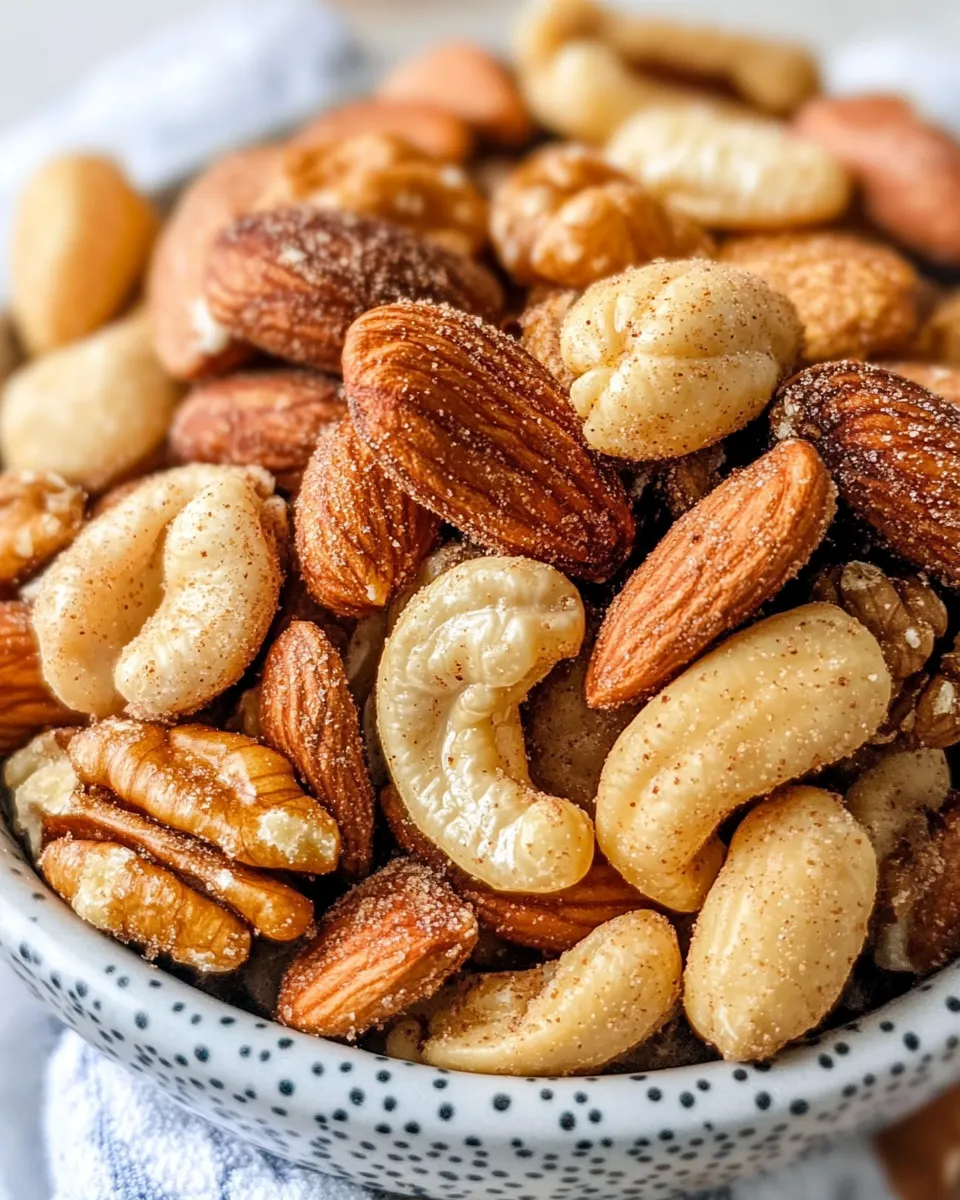 Delicious Sweet & Spicy Nuts (Holiday Snack Mix) dish photo