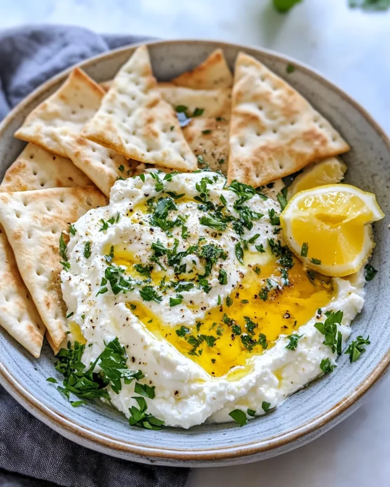 Homemade Whipped Feta with Hot Honey & Pita Chips photo