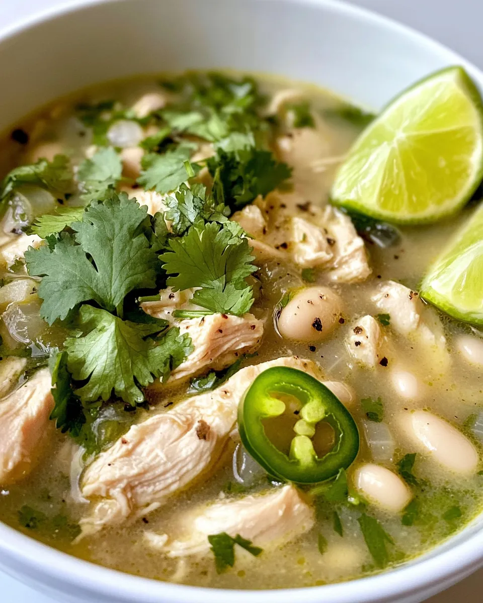 Classic White Chicken Chili Verde image
