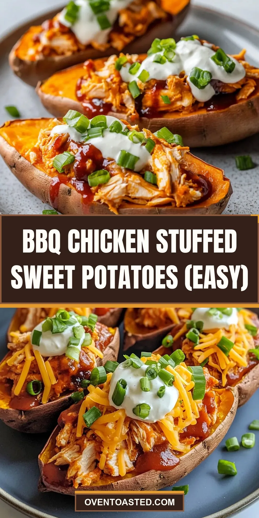 How To Make Creamy Bbq Chicken Stuffed Sweet Potatoes (Easy)