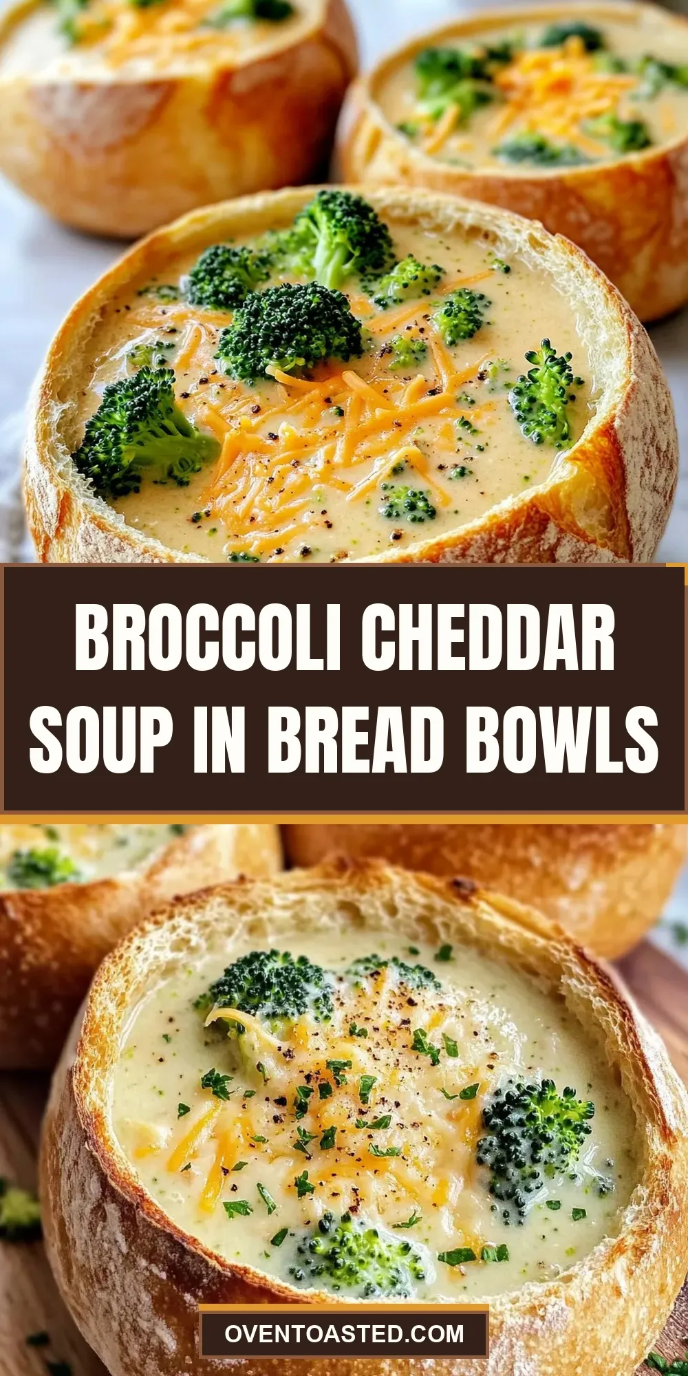 The Best Broccoli Cheddar Soup In Bread Bowls Ever