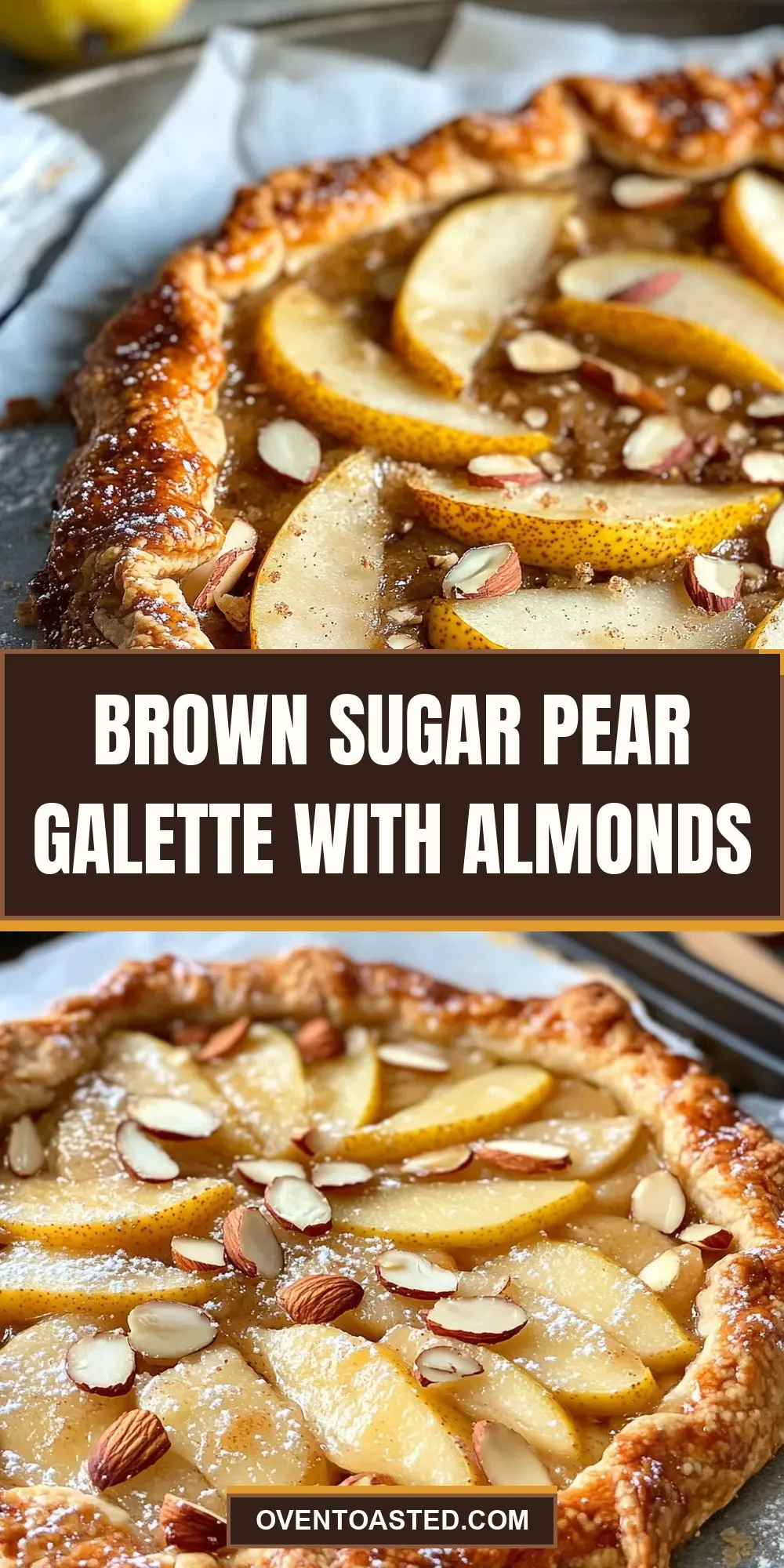 The Best Brown Sugar Pear Galette With Almonds Ever