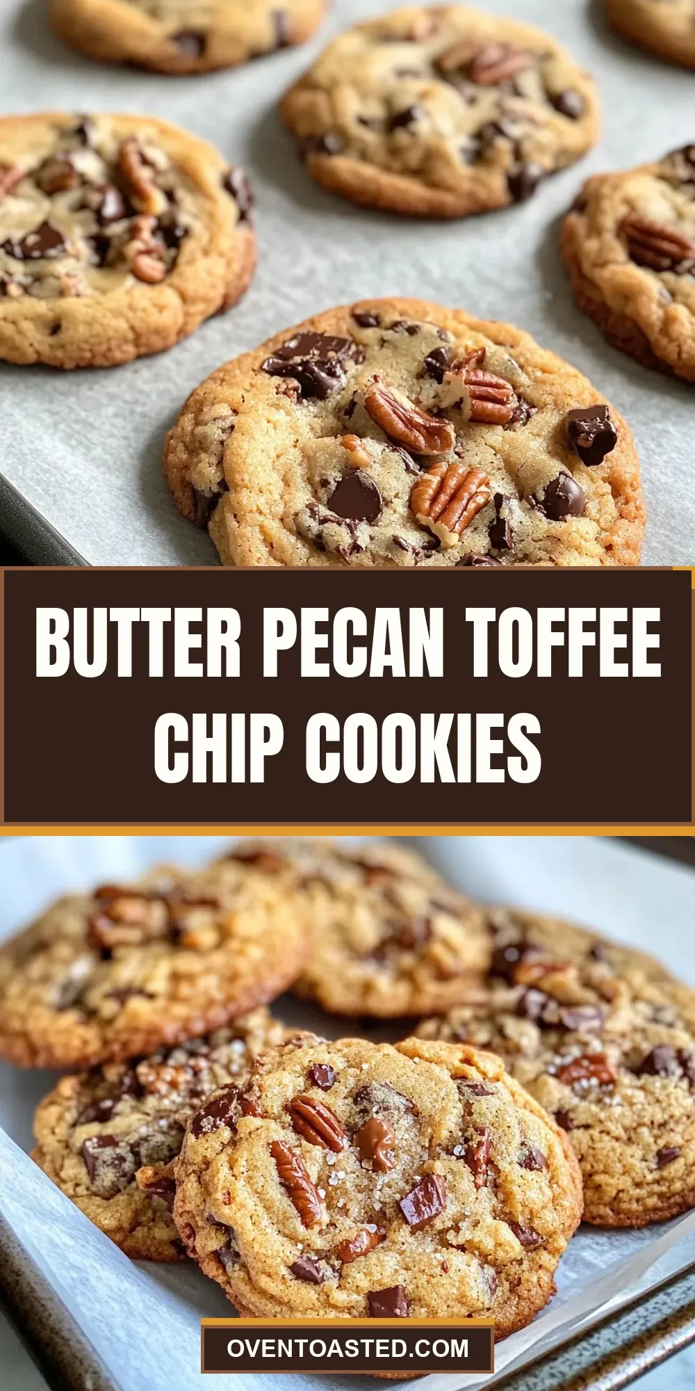 Tasty Butter Pecan Toffee Chip Cookies