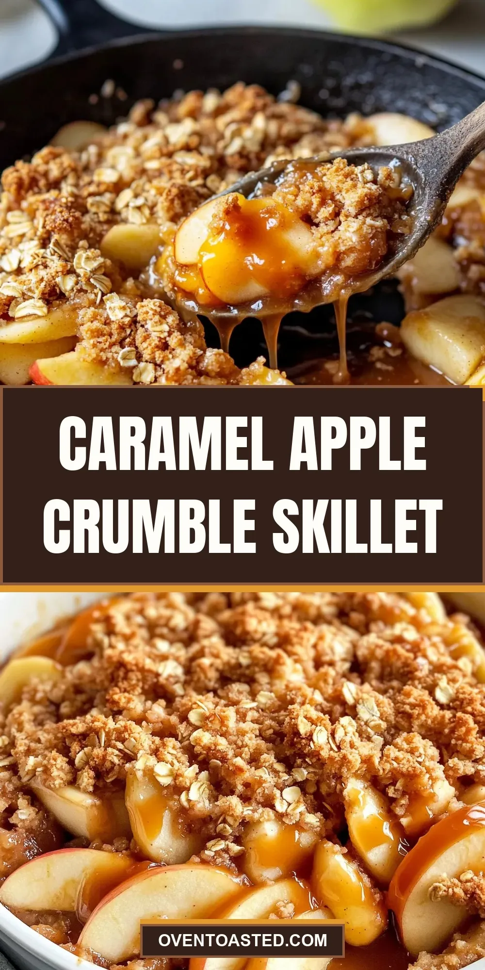 Caramel Apple Crumble Skillet Recipe