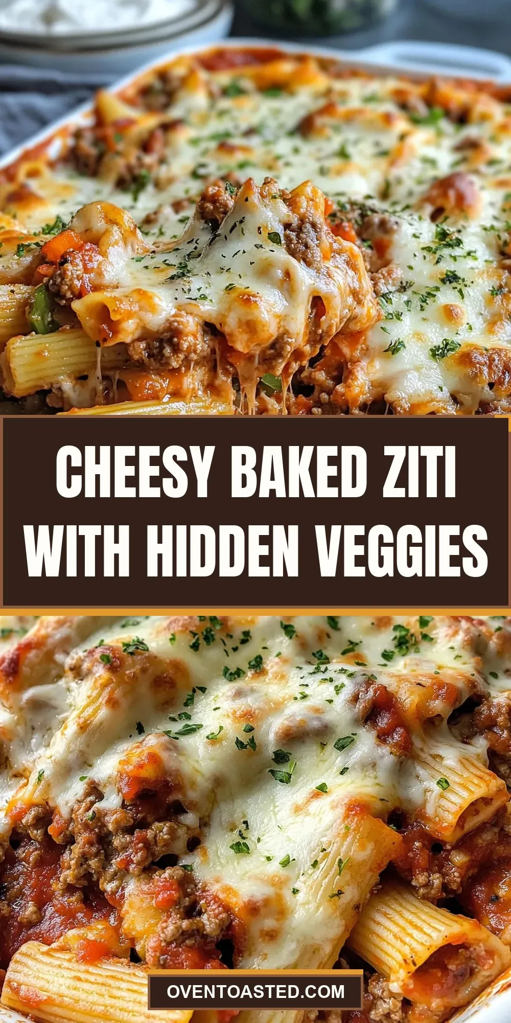How To Make Creamy Cheesy Baked Ziti With Hidden Veggies